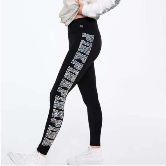 PINK Victoria's Secret Pants - PINK BLING YOGA PANTS NWOT